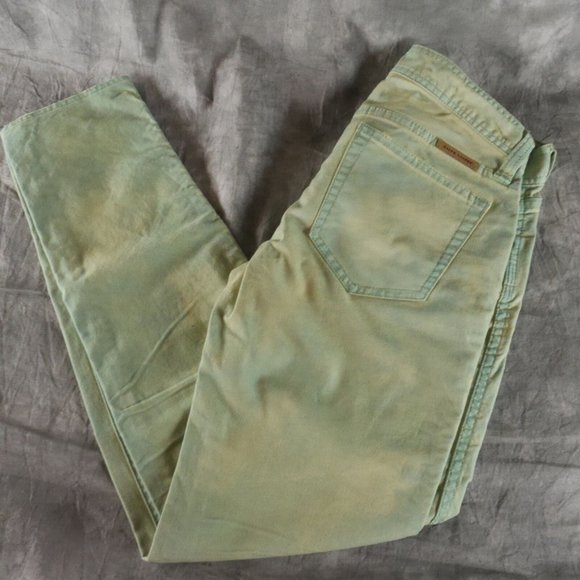 NWT Ralph Lauren Distressed Green Flare JEANS Size 26 4666016 CDSK SP2P ANB